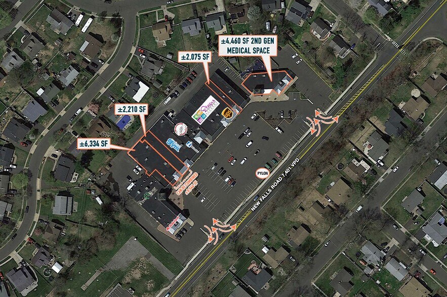 8919 New Falls Rd, Levittown, PA à louer - Aérien – Image 2 sur 5