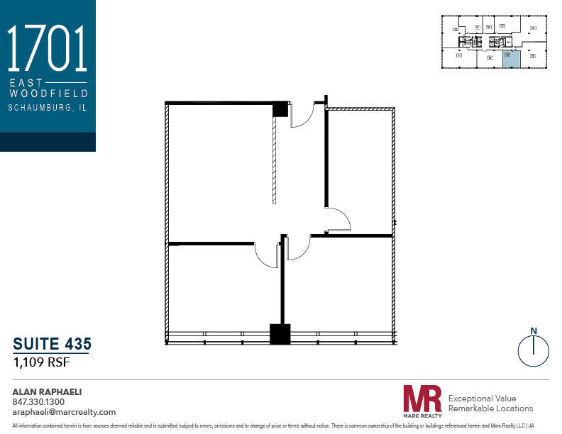 1701 E Woodfield Rd, Schaumburg, IL à louer Plan d’étage– Image 1 sur 1