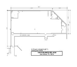 14415 Blanco Rd, San Antonio, TX à louer Plan d’étage– Image 1 sur 1