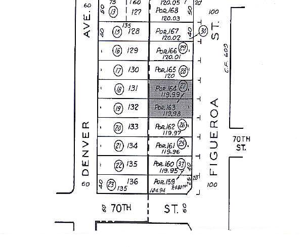 6919 S Figueroa St, Los Angeles, CA à vendre - Plan cadastral – Image 2 sur 22