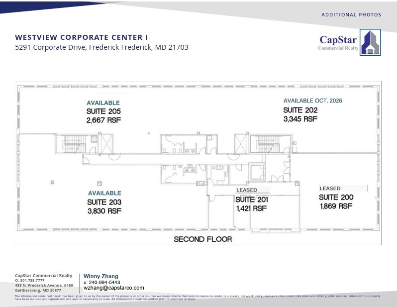 5291 Corporate Dr, Frederick, MD à louer Plan d’étage– Image 1 sur 1