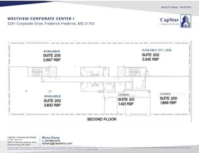 5291 Corporate Dr, Frederick, MD à louer Plan d’étage– Image 1 sur 1