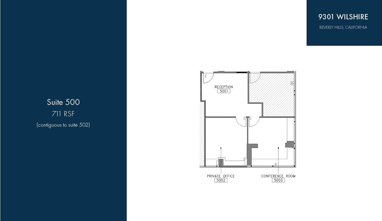 9301 Wilshire Blvd, Beverly Hills, CA à louer Plan d’étage– Image 1 sur 1