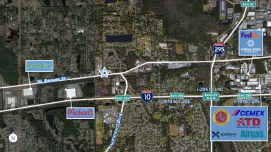 8647 W Beaver St, Jacksonville, FL - Vue aérienne vue de carte
