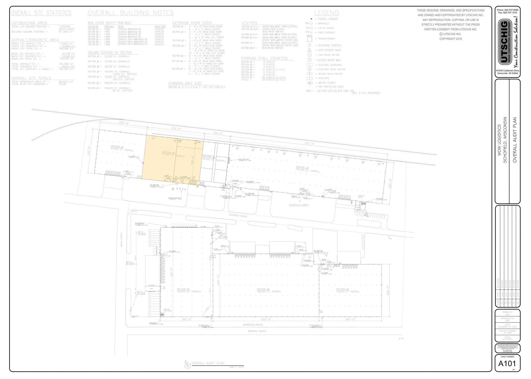 3606 Concord Ave, Schofield, WI à louer Plan de site– Image 1 sur 4
