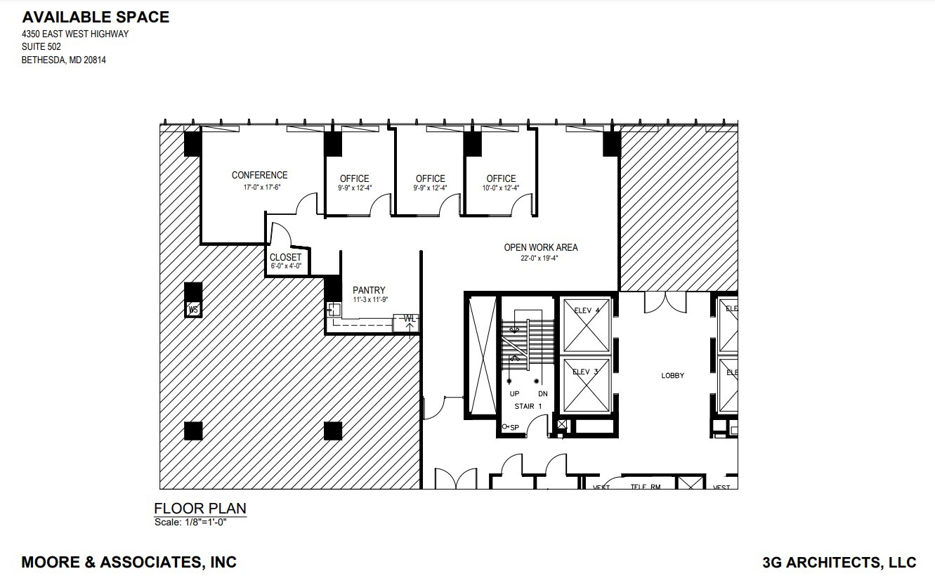 4340 East-West Hwy, Bethesda, MD à louer Plan d’étage– Image 1 sur 1