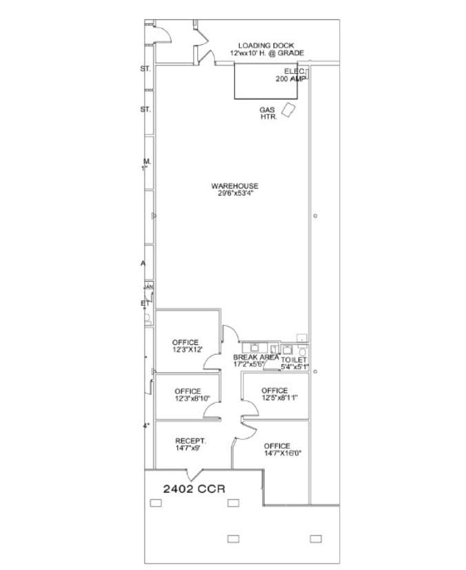 2400-2410 Charles City Rd, Richmond, VA à louer Plan d’étage– Image 1 sur 1