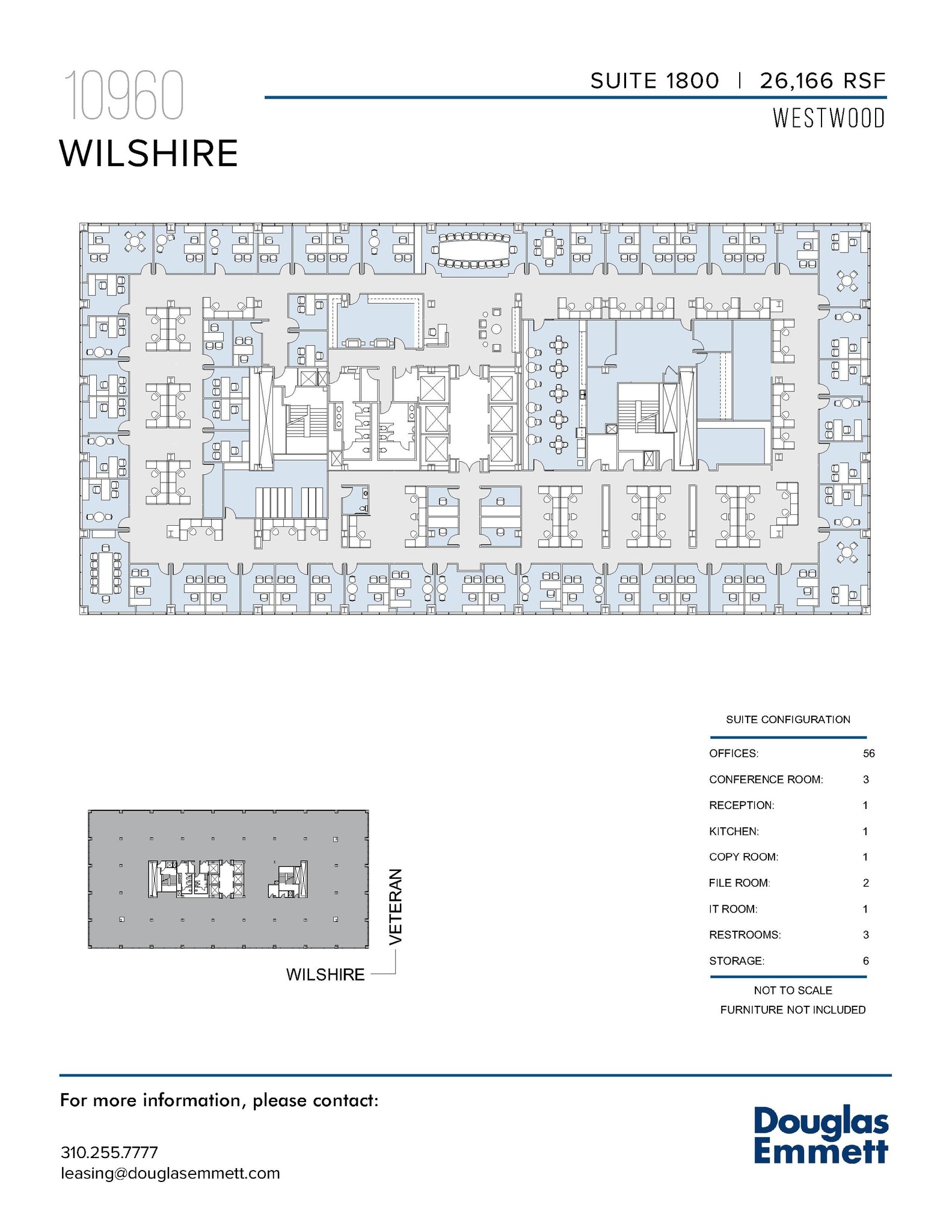 10960 Wilshire Blvd, Los Angeles, CA à louer Plan d’étage– Image 1 sur 1