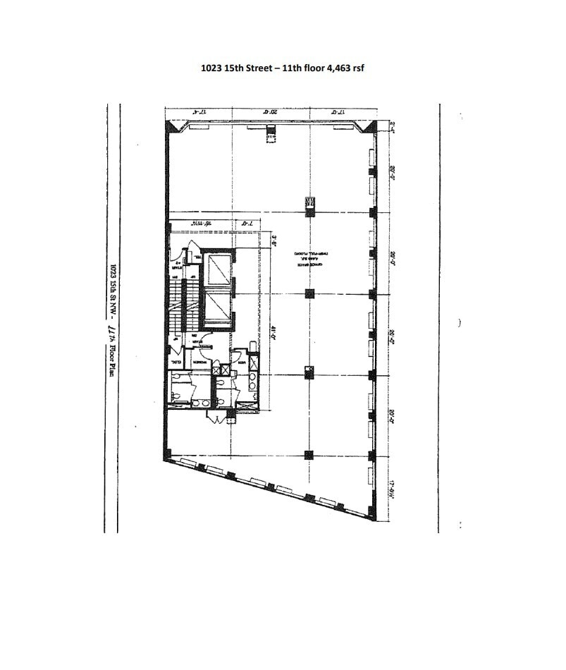 1023 15th St NW, Washington, DC à louer Plan d’étage– Image 1 sur 1