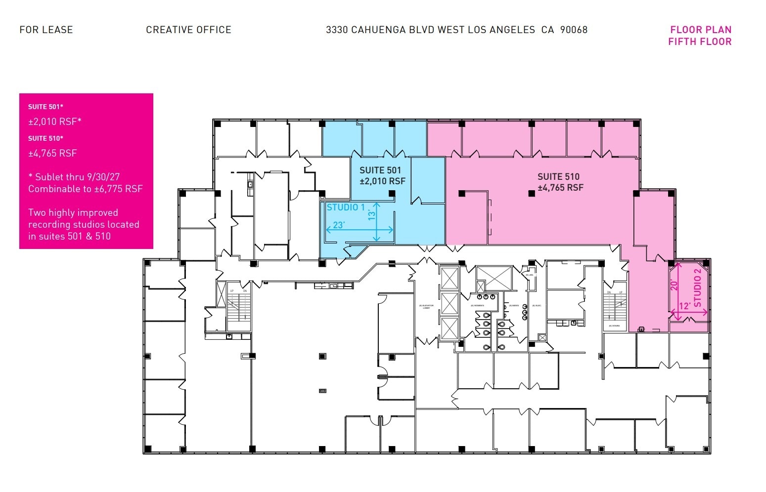 3330 Cahuenga Blvd W, Los Angeles, CA à louer Plan d’étage– Image 1 sur 1