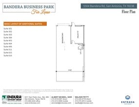5504-1 Bandera Rd, San Antonio, TX à louer Plan d’étage– Image 1 sur 1