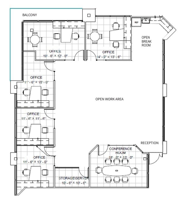 12555 High Bluff Dr, San Diego, CA à louer Plan d’étage– Image 1 sur 1