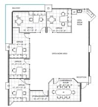 12555 High Bluff Dr, San Diego, CA à louer Plan d’étage– Image 1 sur 1