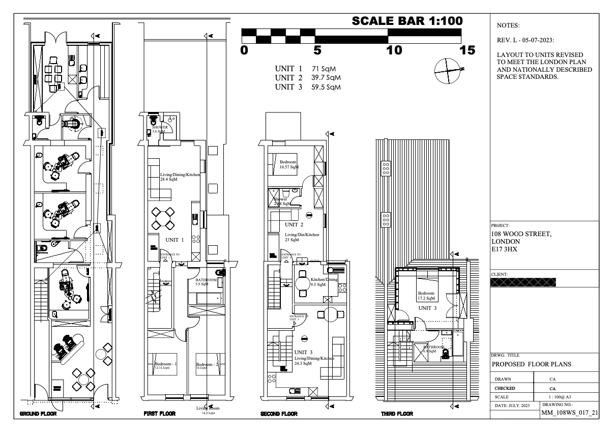108 Wood St, Londres, LND E17 3HX - Lot 1st & 2nd Floors -  - Plan d’étage - Image 1 of 1