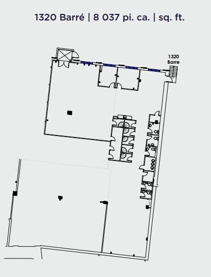 1320-1390 Rue Barré, Montréal, QC à louer Plan d’étage– Image 1 sur 1