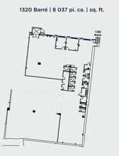 1320-1390 Rue Barré, Montréal, QC à louer Plan d’étage– Image 1 sur 1