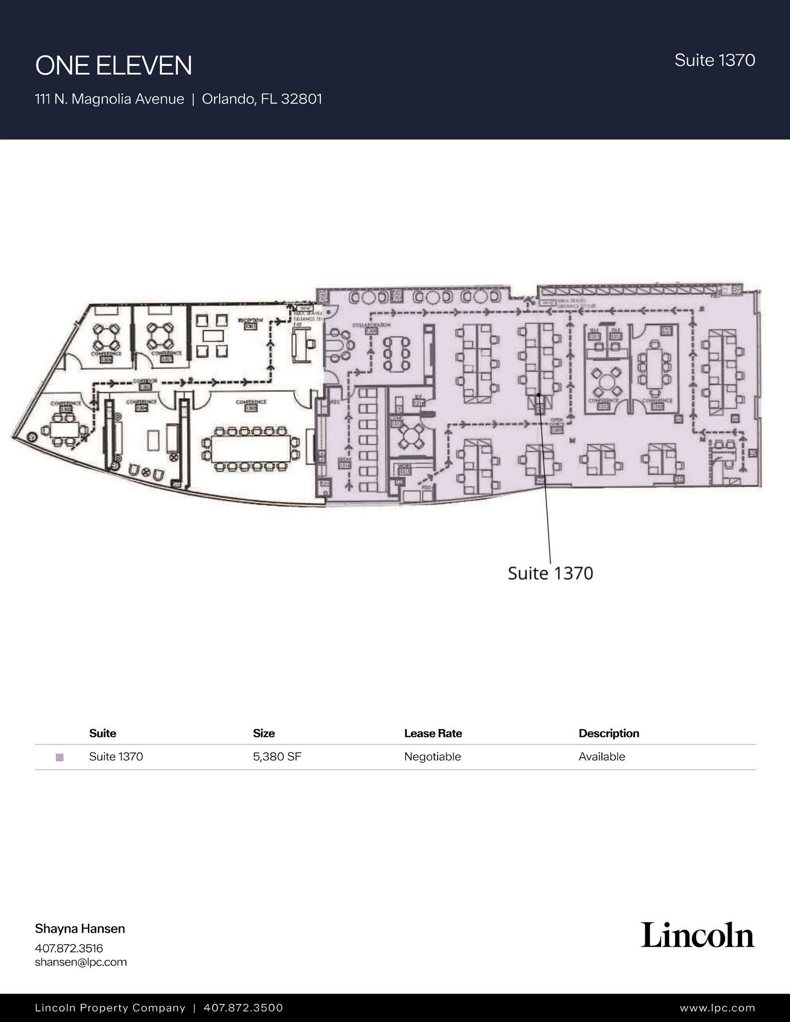 111 N Magnolia Ave, Orlando, FL à louer Plan de site– Image 1 sur 1