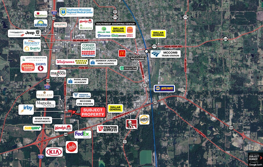 Parklane Rd, Mccomb, MS à vendre - Photo de l’immeuble – Image 2 sur 5