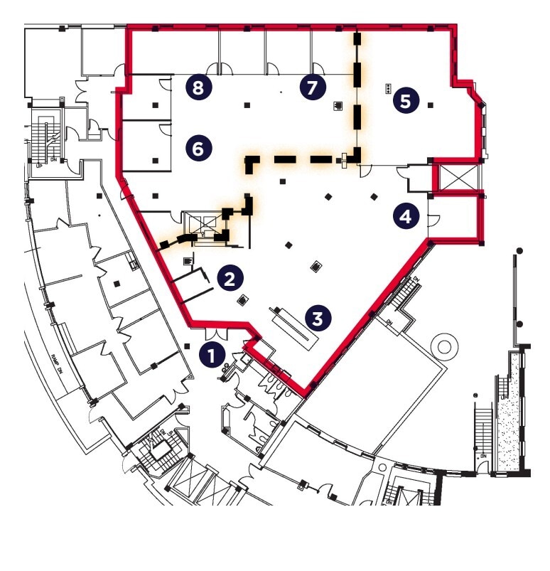 413-421 Stuart Cir, Richmond, VA à louer Plan d’étage– Image 1 sur 1
