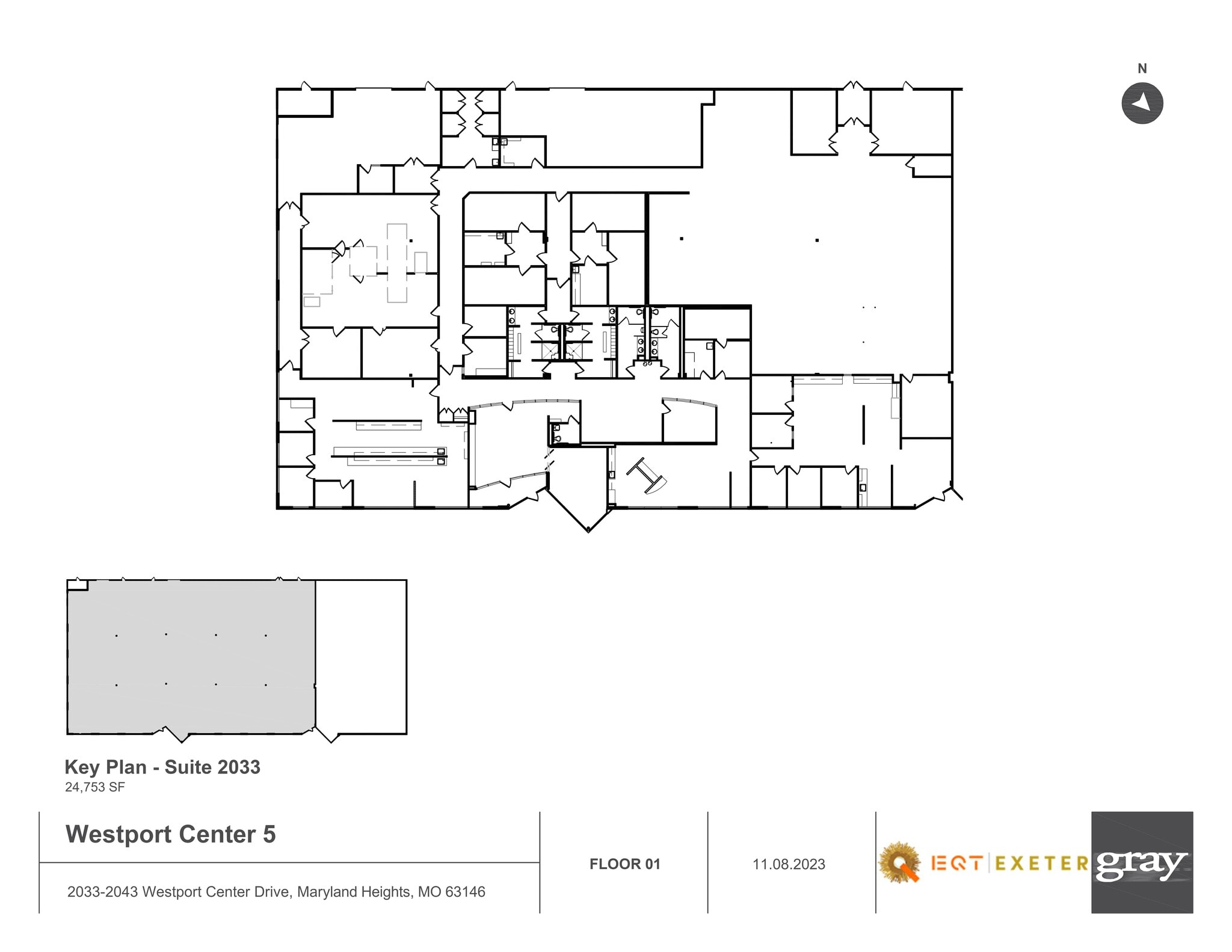 2033-2043 Westport Center Dr, Saint Louis, MO à louer Plan de site– Image 1 sur 1