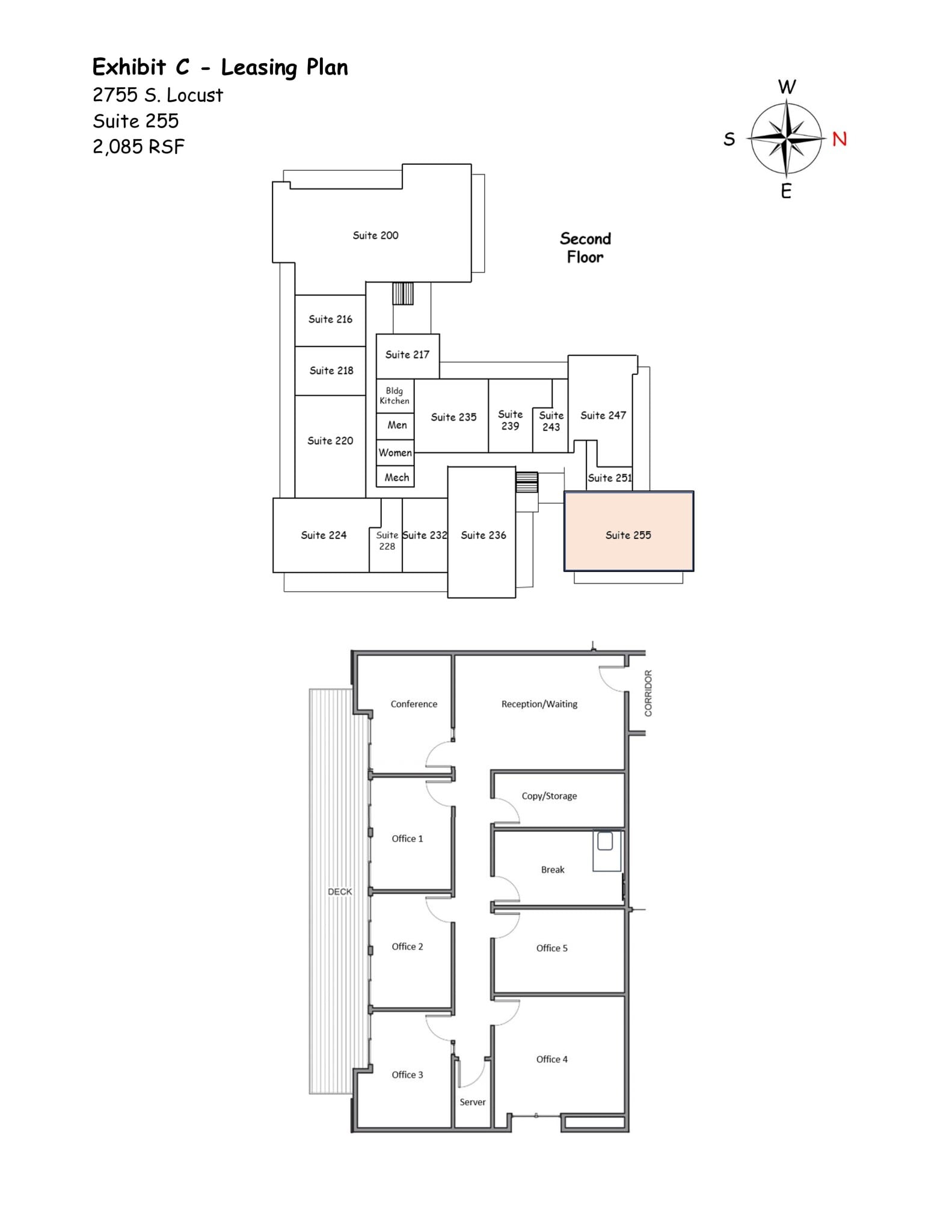 2755 S Locust St, Denver, CO à louer Plan de site– Image 1 sur 1