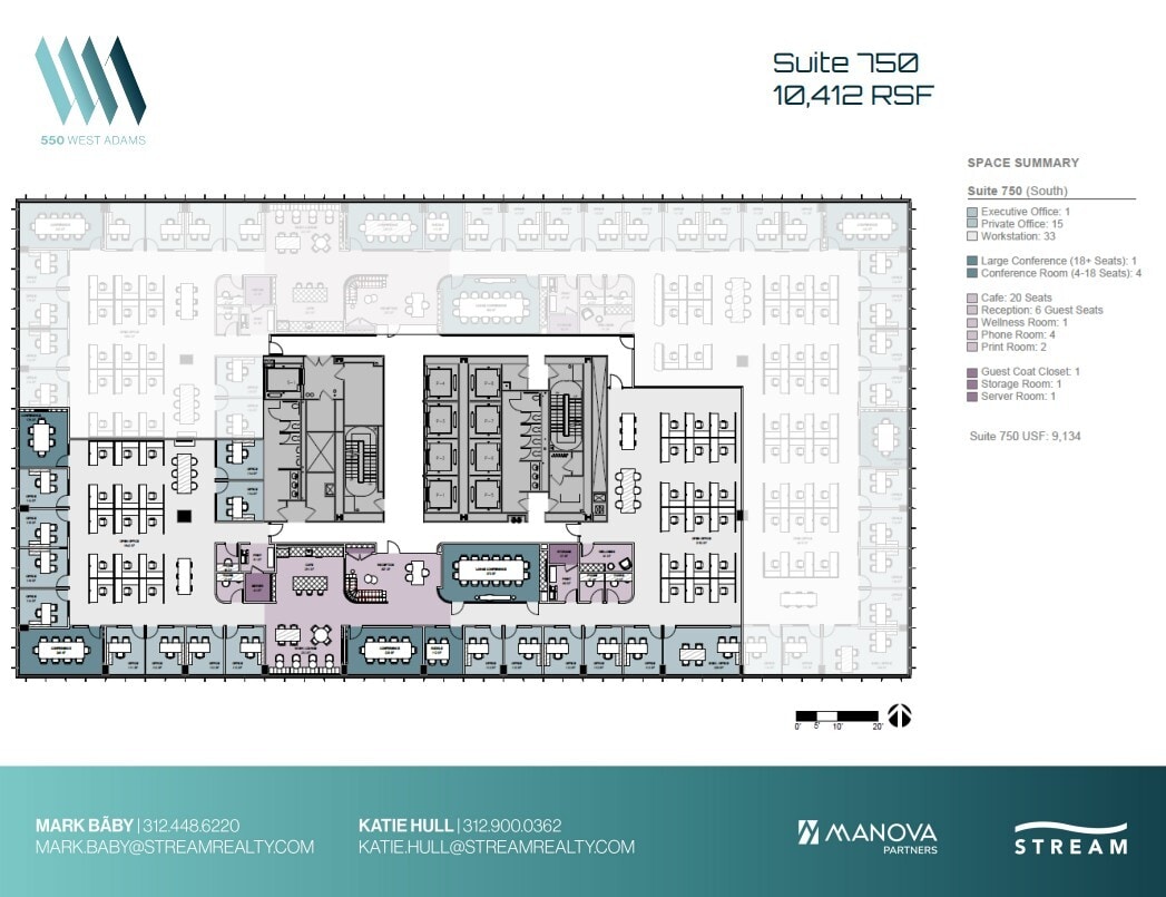 550 W Adams St, Chicago, IL à louer Plan d’étage– Image 1 sur 1