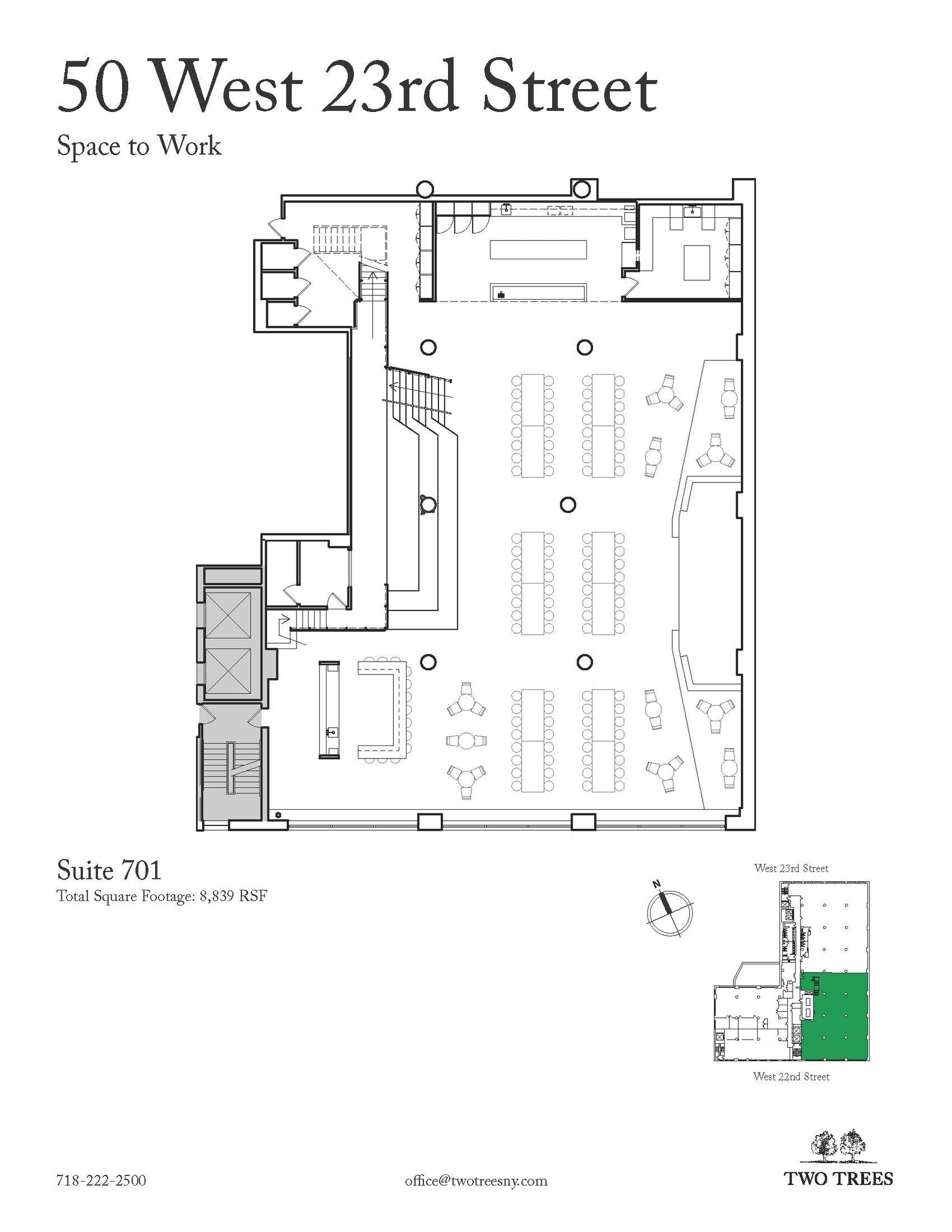 50 W 23rd St, New York, NY à louer Plan d’étage– Image 1 sur 5