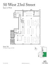 50 W 23rd St, New York, NY à louer Plan d’étage– Image 1 sur 5