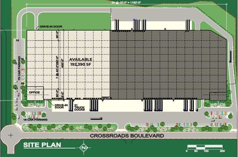 1695-1701 Crossroads Dr, Joliet, IL à louer Plan de site– Image 1 sur 2