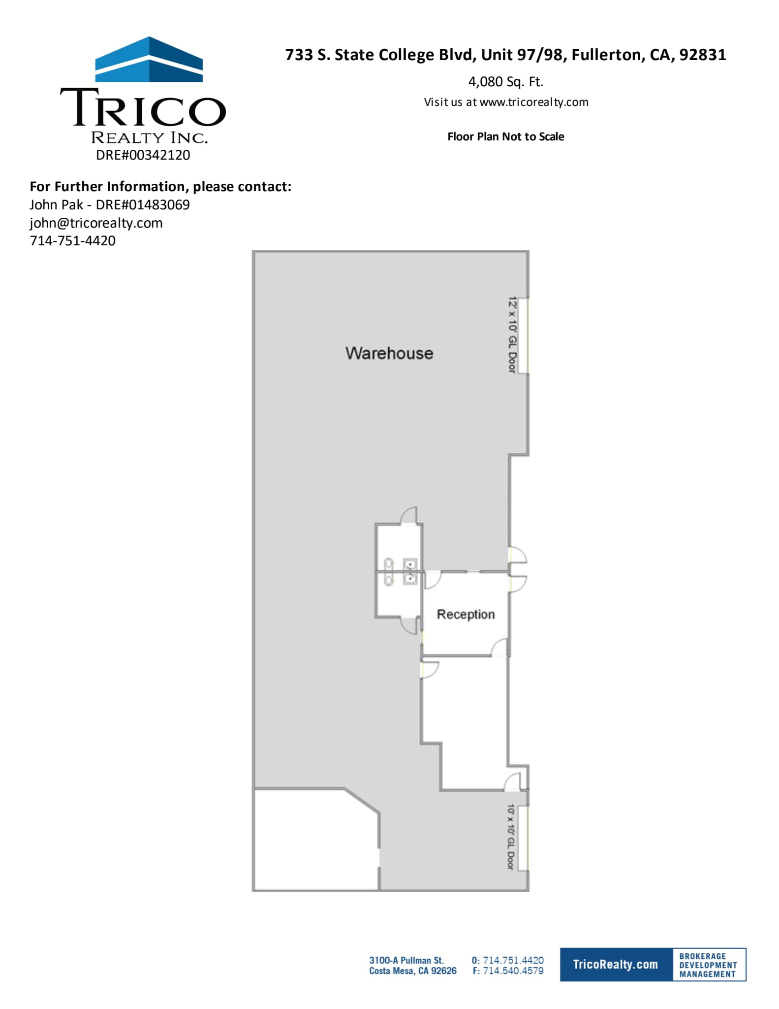 667-759 S State College Blvd, Fullerton, CA à louer Plan d’étage– Image 1 sur 1