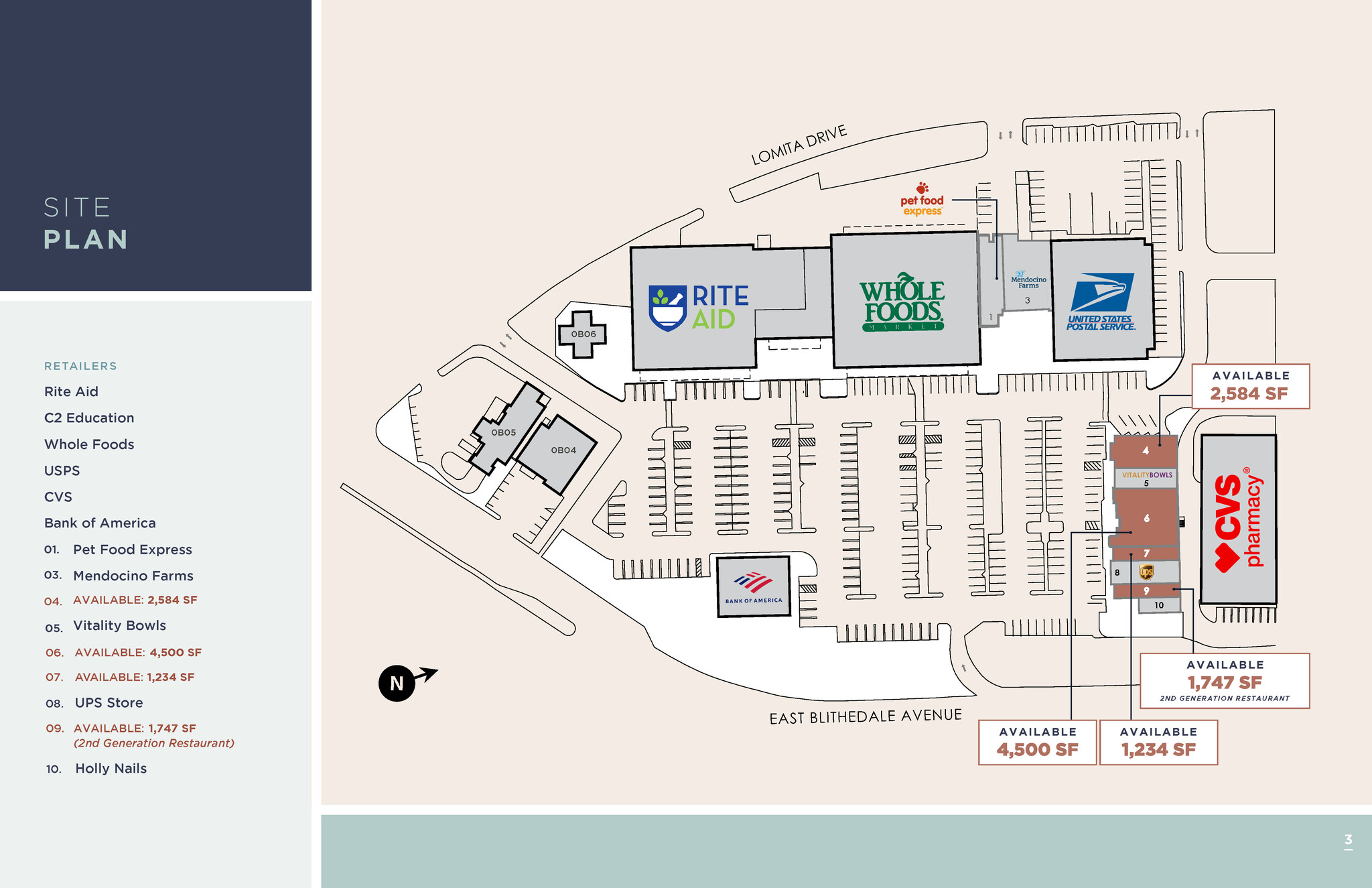 701-765 E Blithedale Ave, Mill Valley, CA à louer Plan de site– Image 1 sur 1