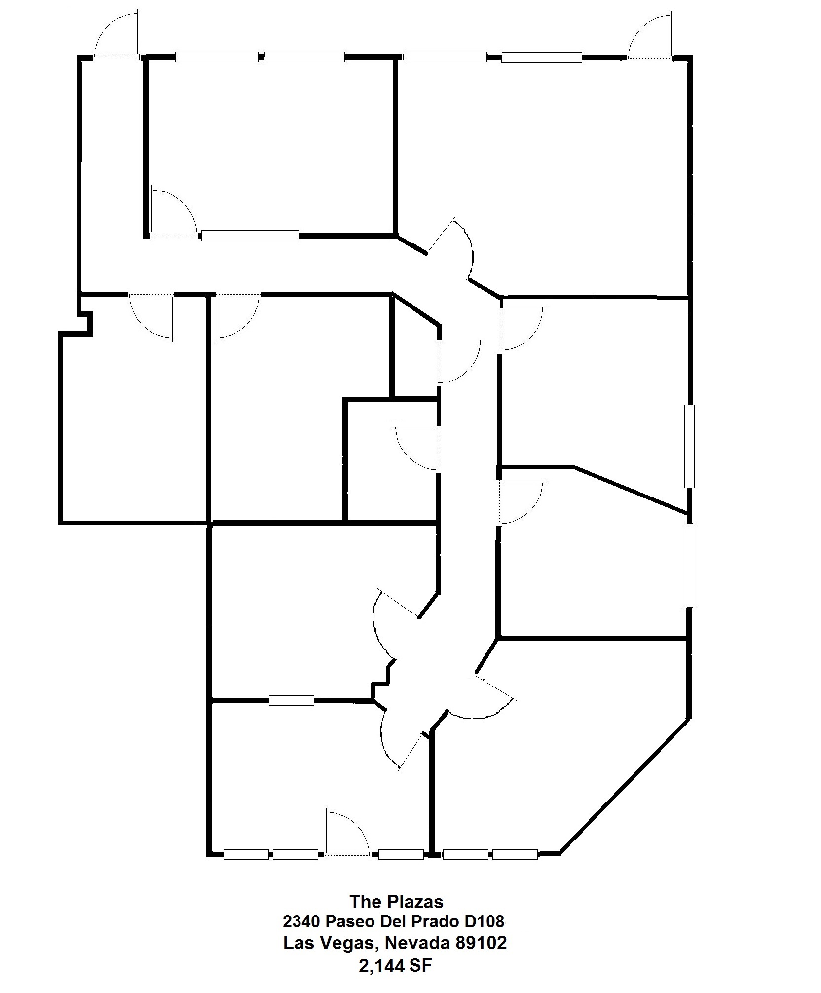 2310 Paseo Del Prado, Las Vegas, NV à louer Plan d’étage– Image 1 sur 1