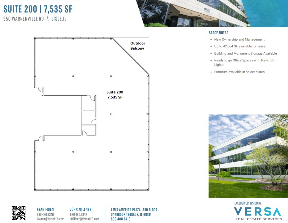 950 Warrenville Rd, Lisle, IL à vendre Plan d’étage– Image 1 sur 2