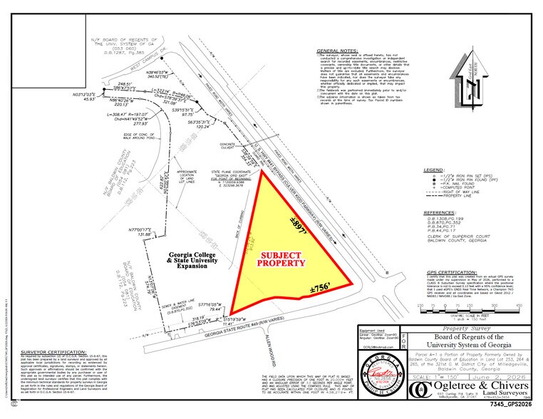 GA Highway 49 & US Highway 441, Milledgeville, GA à vendre - Plan cadastral – Image 2 sur 3