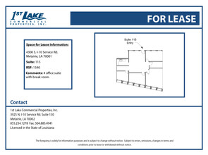 4300 S I-10 Service Rd, Metairie, LA à louer Plan d’étage– Image 1 sur 1