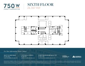 750 W John Carpenter Fwy, Irving, TX à louer Plan d’étage– Image 1 sur 1