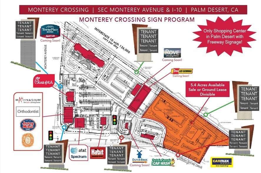 SEC Monterey Avenue & I-10, Palm Desert, CA à vendre - Photo de l’immeuble – Image 1 sur 2