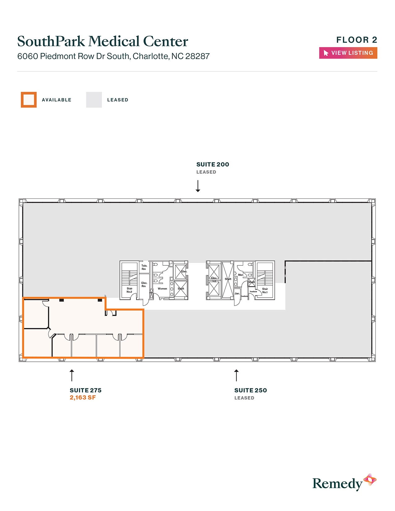 6060 Piedmont Row Dr S, Charlotte, NC à louer Plan d’étage– Image 1 sur 1