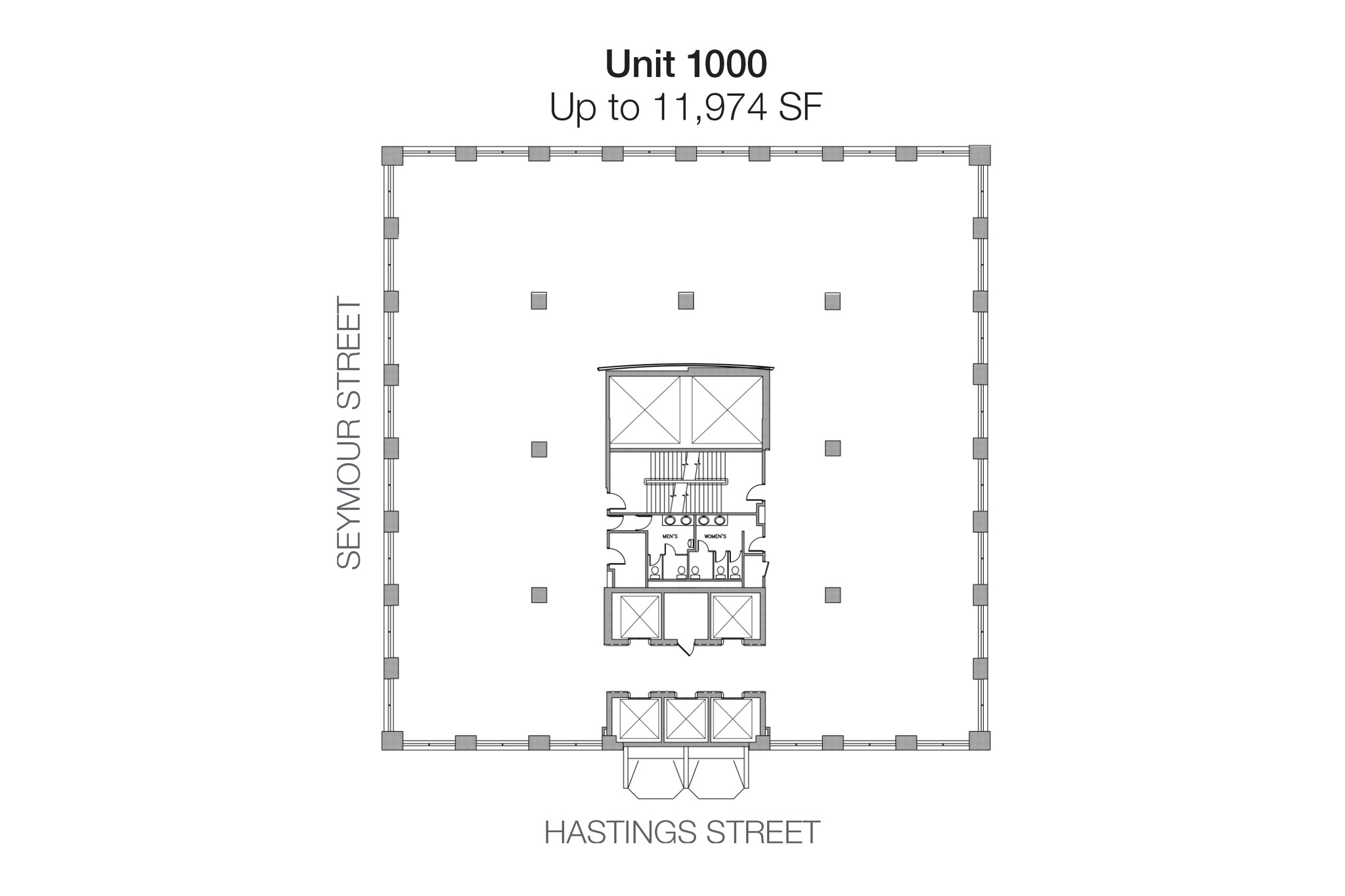 555 W Hastings St, Vancouver, BC à louer Plan d’étage– Image 1 sur 5
