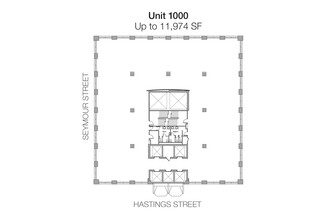 555 W Hastings St, Vancouver, BC à louer Plan d’étage– Image 1 sur 5