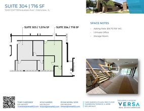 1245-1247 Milwaukee Ave, Glenview, IL à vendre Plan d’étage– Image 1 sur 1