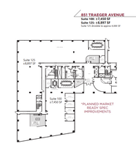 801 Traeger Ave, San Bruno, CA à louer Plan d’étage– Image 1 sur 1