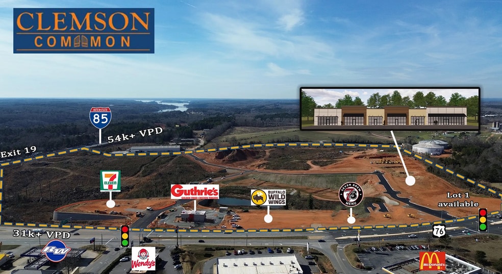 4629 Clemson Blvd, Anderson, SC à vendre - Photo principale – Image 1 sur 3
