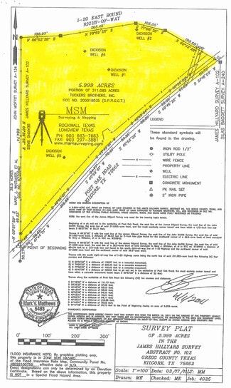 Plus de détails pour 6 Acres on Interstate 20, Kilgore, TX - Terrain à vendre