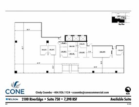 2100 Riveredge Pky NW, Atlanta, GA à louer Plan d’étage– Image 1 sur 1