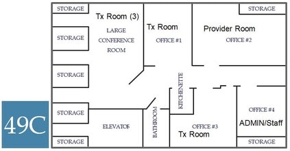 49 Lenox Pointe NE, Atlanta, GA à louer Plan d’étage– Image 2 sur 2
