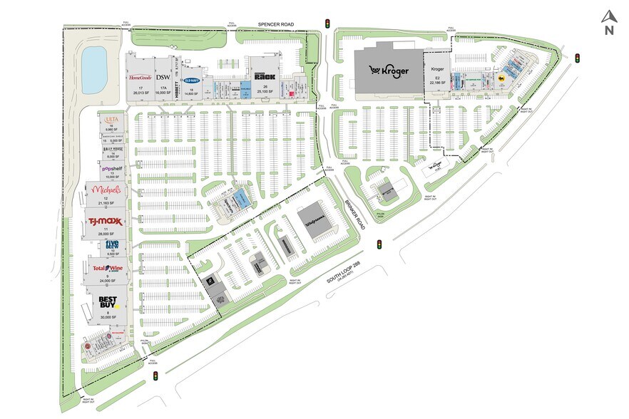 1400-1800 S Loop 288, Denton, TX à louer - Plan de site – Image 1 sur 29