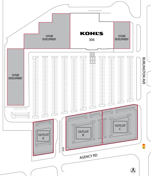 300 Agency, West Burlington, IA à louer - Plan de site – Image 2 sur 2