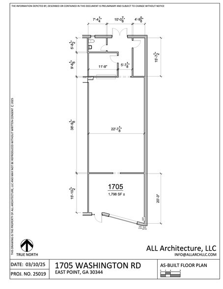 1705 Washington Rd, East Point, GA à louer - Plan d’étage type – Image 2 sur 6