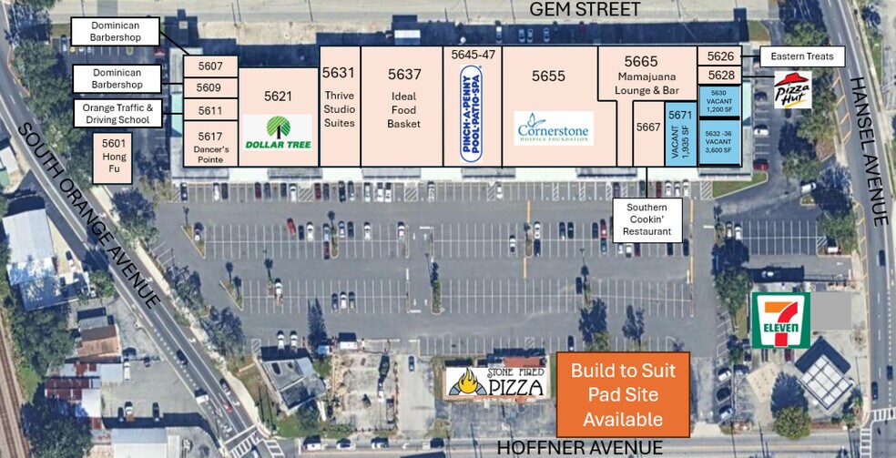 5601-5671 S Orange Ave, Orlando, FL à louer - Plan de site – Image 2 sur 21